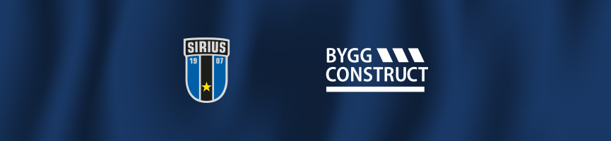 Logotyper IK Sirius och ByggConstruct.